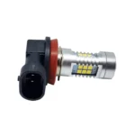 Світлодіодна лампа з цоколем H11 21SMD 2835 12V Біла з драйвером - Зображення 2