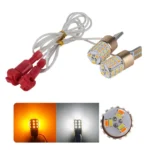 Світлодіодна двокольорова лампа Т10 W5W 54SMD 3014 12V Біле Жовте світло