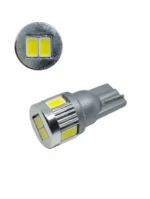 Світлодіодна лампа Т10 (W5W) 6 SMD 5630 12V Драйвер Яскрава ПРЕМІУМ Білий