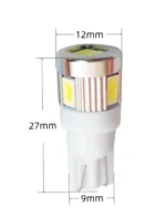 Світлодіодна лампа Т10 (W5W) 6 SMD 5630 12V Драйвер Яскрава ПРЕМІУМ Білий - Зображення 6