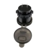 Автомобільна зарядка USB QC3.0 швидка зарядка Синє Led підсвічування з кнопкою - Зображення 3