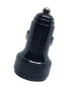 Автомобільна зарядка USB+ Type-С 12-24V  з Led підсвічуванням Швидка зарядка Карбон - Зображення 3