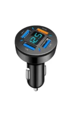 Автомобільна зарядка 4 USB 12-24V  з Led підсвічуванням Швидка зарядка