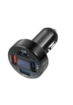 Автомобільна зарядка 4 USB 12-24V  з Led підсвічуванням Швидка зарядка - Зображення 2