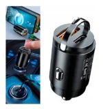 Автомобільна зарядка USB+ Type-С 12-24V 30W mini Швидка зарядка - Зображення 2