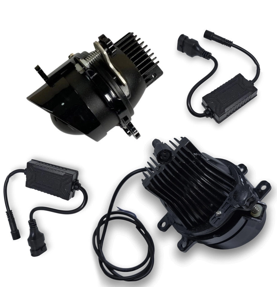 5718078489_komplekt-bi-lid Комплект Бі лід лінз 3 дюйми Bi Led лінзи протитуманні CREE для Toyota і т.д. чорні 3.00 - Зображення 1