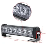 Світлодіодна балка (стробоскоп фара) Денні ходові вогні-стробоскопи, 36W, червоний-синій-білий, з пультом метал - Зображення 3