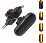 Світлодіодний динамічний бічний маркер Покажчик повороту 15 SMD для Nissan, Renault, Opel тонований