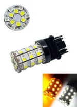 Світлодіодна лампа 3157 Т25 P27 / 7W W3x16q 60 SMD 2835 12V Білий Жовтий