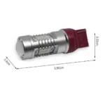 Світлодіодна лампа 7440 T20 W21W W3x16d 21SMD 2835 12 V з драйвером Червона - Зображення 6