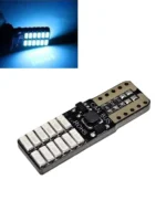 Світлодіодна лампа Т10 (W5W) 24SMD 4014 з обманкою і драйвером Синя