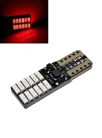 Світлодіодна лампа Т10 (W5W) 24SMD 4014 з обманкою і драйвером 12V Червона