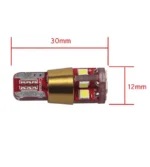 Светодиодная лампа Т10 (W5W) 12SMD 3030 с обманкой 12V Белая - Зображення 2