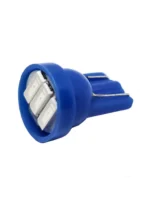 Світлодіодна лампа Т10 (W5W) 3SMD 7020 12V Синя - Зображення 3