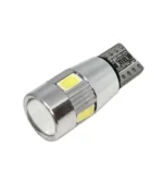 Світлодіодна лампа Т10 (W5W) 6SMD 5630 з лінзою 12V Білий - Зображення 5