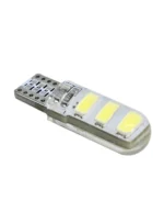 Світлодіодна лампа Т10 (W5W) 6SMD 5630 в силіконі, з обманкою Біла - Зображення 2