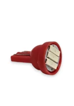 Светодиодная лампа Т10 W5W 3SMD 7020 12V Красная
