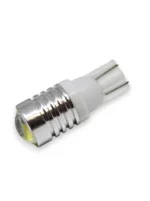 Світлодіодна лампа Т10 W5W 3SMD 5730 12V з лінзою, габарит + стробоскоп Біла