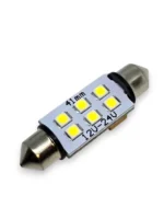 Світлодіодна лампа C5W Festoon 6SMD 3030 12 V 41 мм Білий 1.5 W зроблена в УКРАЇНІ!