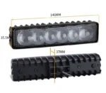 Світлодіодна балка (додаткова фара) 6 LED FDN04D 18W 14.6*3.5 см - Зображення 3