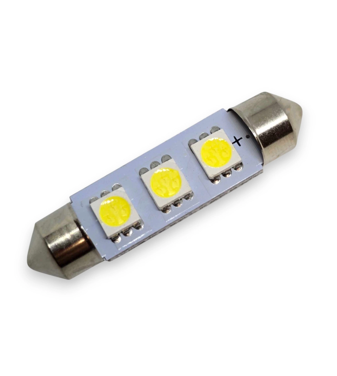 6333683619_svitlodiodna-lampa-c5w Світлодіодна лампа C5W Festoon 3SMD 5050 12V 42мм Білий - Зображення 1