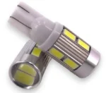 Світлодіодна лампа Т10 (W5W) 10SMD 5630 з лінзою 12V Білий - Зображення 3