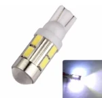 Світлодіодна лампа Т10 (W5W) 10SMD 5630 з лінзою 12V Білий