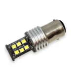 Світлодіодна лампа з цоколем 1157 BAY15d P21/5W 15SMD 2835 12V з обманкою та драйвером Біла - Зображення 6