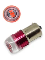 Світлодіодна лампа з цоколем 1156 BA15s P21W 3SMD 5630 12V Червона миготливий стробоскоп