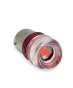 Світлодіодна лампа з цоколем 1156 BA15s P21W 3SMD 5630 12V Червона миготливий стробоскоп - Зображення 7