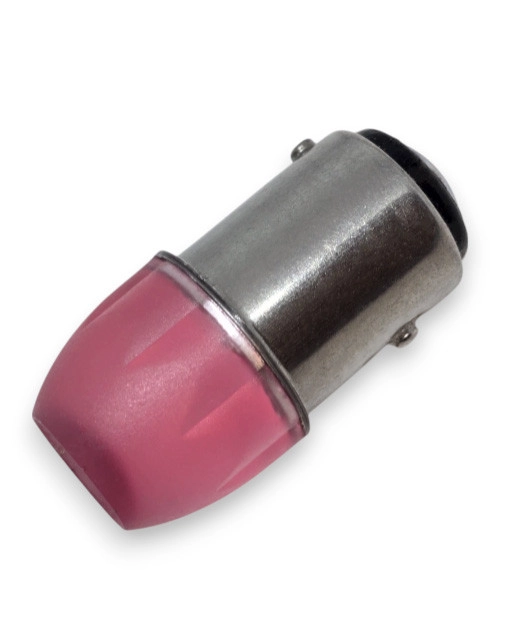 6431807157_svitlodiodna-lampa-z Світлодіодна лампа з цоколем 1157 BAY15d P21 / 5W 3SMD 5630 12V Червона - Зображення 1