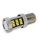 Светодиодная лампа с цоколем 1156 BA15s P21W  54 SMD 4014 12V з обманкою Белый - Зображення 7