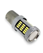 Светодиодная лампа с цоколем 1156 BA15s P21W  54 SMD 4014 12V з обманкою Белый - Зображення 2