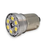 Світлодіодна лампа з цоколем тисячі сто п'ятьдесят шість BA15s P21W 6SMD 2835 24V Біла 3W Зроблено в УКРАЇНІ!