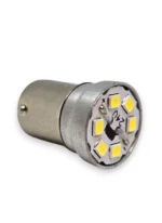 Світлодіодна лампа з цоколем тисячі сто п'ятьдесят шість BA15s P21W 6SMD 2835 24V Біла 3W Зроблено в УКРАЇНІ! - Зображення 2