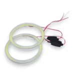 Світлодіодні ангельські глазки COB Білий діаметр 90 мм з резистором комплектом - Зображення 9