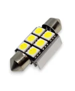 Світлодіодна лампа C5W Festoon 6SMD 5050 12V 36мм з обманкою - Зображення 5