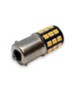 Світлодіодна лампа з цоколем 1156 BA15s P21W 33SMD 2835 10-30V з драйвером Жовта - Зображення 3