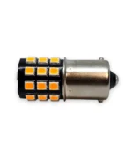 Світлодіодна лампа з цоколем 1156 BA15s P21W 33SMD 2835 10-30V з драйвером Жовта - Зображення 5