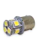 Світлодіодна лампа з цоколем 1156 BA15s P21W 8 SMD 5050 24V Біла цоколь зі зміщеними контактами - Зображення 2
