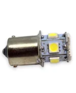 Світлодіодна лампа з цоколем 1156 BA15s P21W 8 SMD 5050 24V Біла цоколь зі зміщеними контактами - Зображення 4