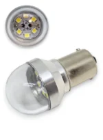 Світлодіодна лампа з цоколем 1156 BA15s P21W 6SMD 2835 12-24V Біла 6W Зроблено в УКРАЇНІ! б/полярна