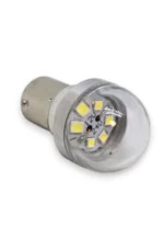 Світлодіодна лампа з цоколем 1156 BA15s P21W 6SMD 2835 12-24V Біла 6W Зроблено в УКРАЇНІ! б/полярна - Зображення 3