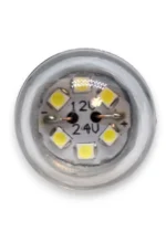 Світлодіодна лампа з цоколем 1156 BA15s P21W 6SMD 2835 12-24V Біла 6W Зроблено в УКРАЇНІ! б/полярна - Зображення 4