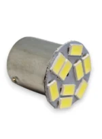 Світлодіодна лампа з цоколем 1156 BA15s P21W 9SMD 5630 12V Біла - Зображення 5