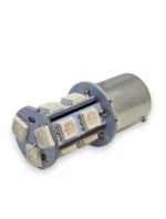 Світлодіодна лампа з цоколем 1156 BA15s P21W 13 SMD 5050 12V Жовта - Зображення 5