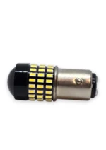 Світлодіодна лампа з цоколем 1157 BAY15d P21/5W 78 SMD 3014 12V Біла з лінзою і драйвером - Зображення 3