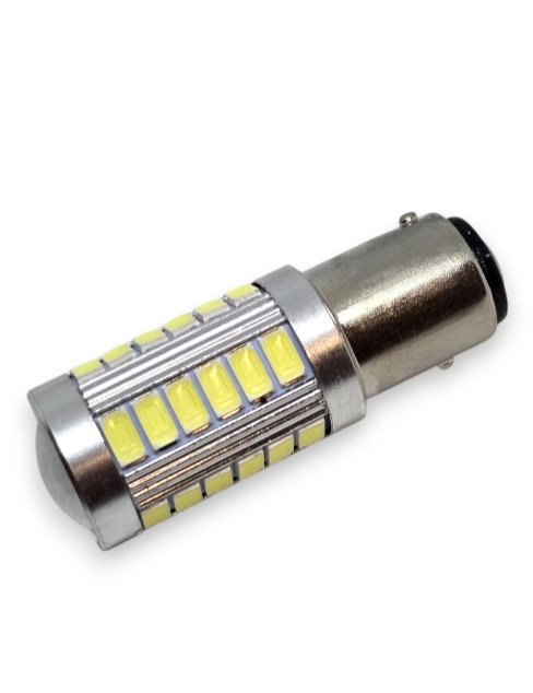 6482760728_svitlodiodna-lampa-z Світлодіодна лампа з цоколем 1157 BAY15d P21/5W 33SMD 5630 12V Біла з драйвером - Зображення 1