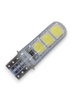 Світлодіодна лампа Т10 (W5W) 6SMD 5050 в силіконі, з обманкою Біла - Зображення 2
