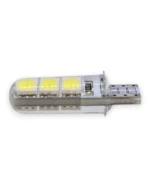 Світлодіодна лампа Т10 (W5W) 6SMD 5050 в силіконі, з обманкою Біла - Зображення 3